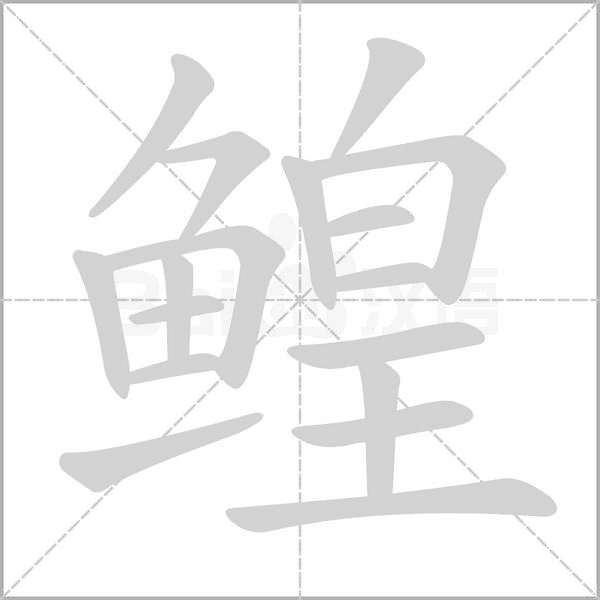 鳇字的拼音、笔顺、意思、组词、成语