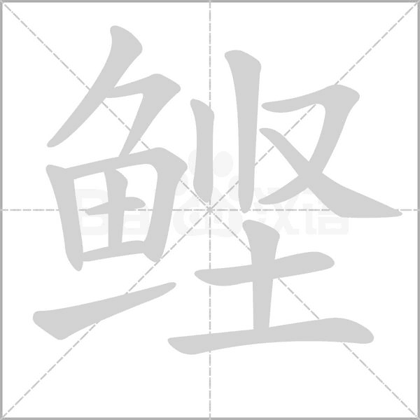 鲣字的拼音、笔顺、意思、组词、成语
