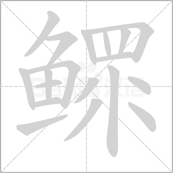 鳏字的拼音、笔顺、意思、组词、成语