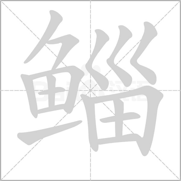鲻字的拼音、笔顺、意思、组词、成语