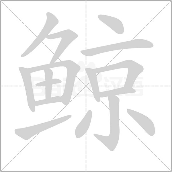 鲸字的拼音、笔顺、意思、组词、成语