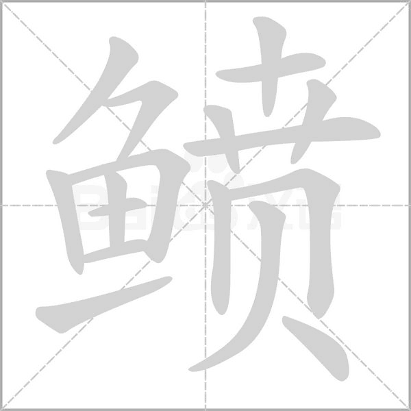 鲼字的拼音、笔顺、意思、组词、成语