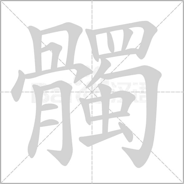 髑字的拼音、笔顺、意思、组词、成语