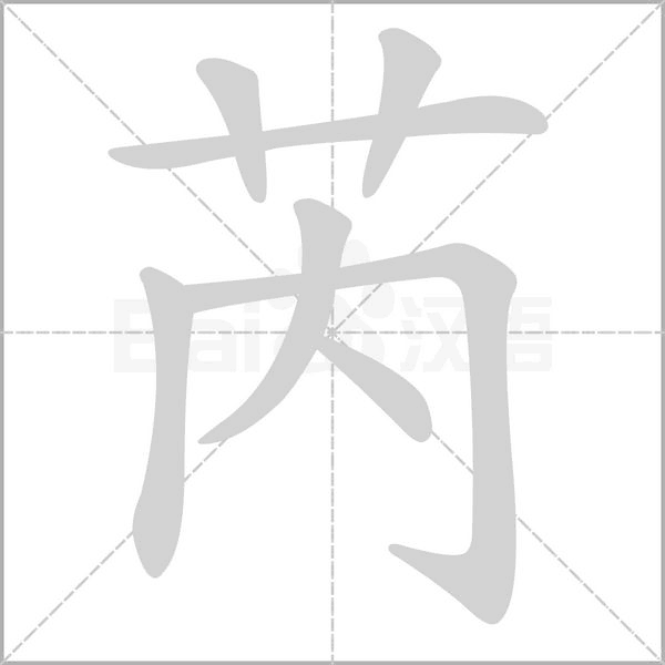 芮字的拼音、笔顺、意思、组词、成语